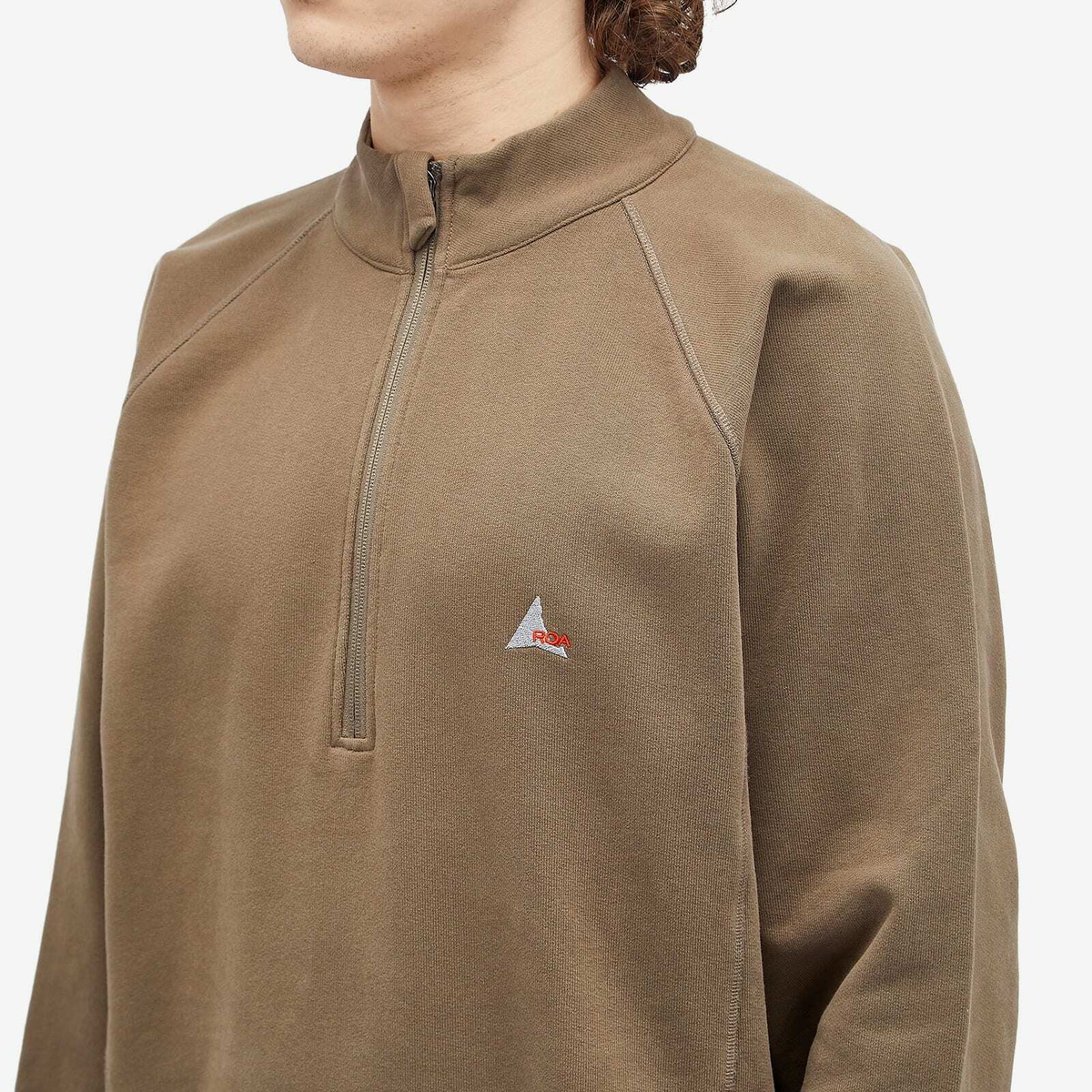 ROA Men's Heavy Half Zip Sweatshirt in Crocodile ROA