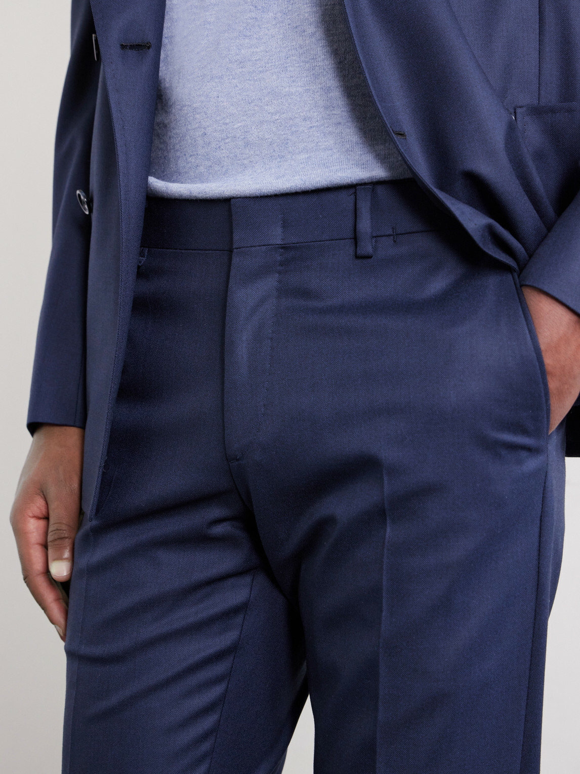Brioni - Straight-Leg Wool Trousers - Blue