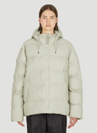 Hooded Puffer Jacket in Grey