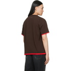 MM6 Maison Margiela Brown Cotton Reversible T-shirt