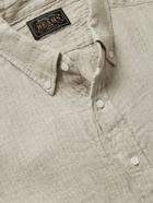 BEAMS PLUS - Button-Down Collar Linen Shirt - Neutrals - XL