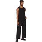 Jan-Jan Van Essche Black Bamboo Cloth Trousers