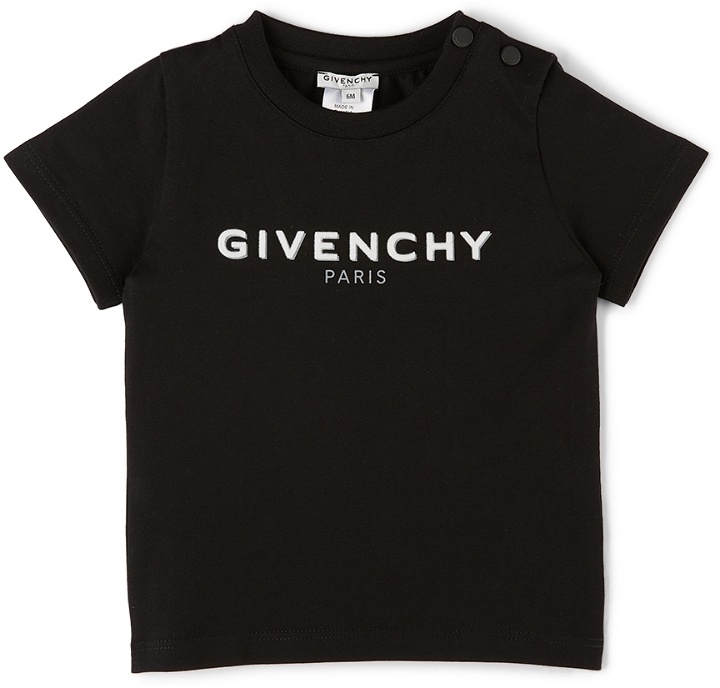 Photo: Givenchy Baby Black Logo T-Shirt