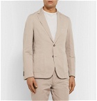 Officine Generale - Slim-Fit Garment-Dyed Cotton and Linen-Blend Suit Jacket - Neutrals