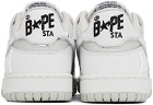 BAPE White SK8 STA #3 Sneakers