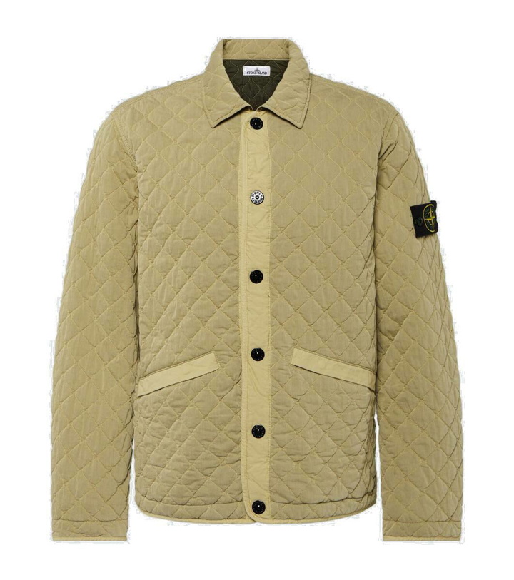 Photo: Stone Island Cotton-blend quilted jacket