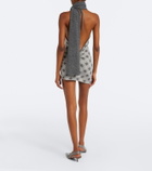 Aya Muse Axis wool-blend minidress