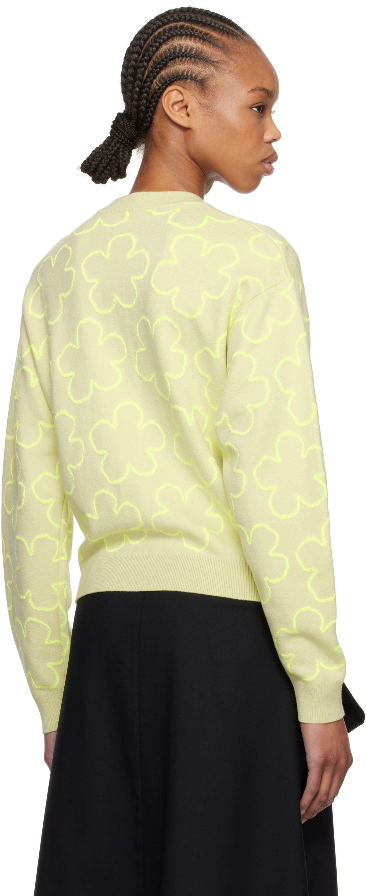 Kenzo Green Kenzo Paris 'Hana Dots' Embroidered Cardigan