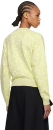 Kenzo Green Kenzo Paris 'Hana Dots' Embroidered Cardigan
