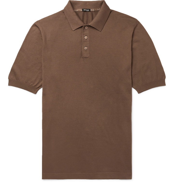 Photo: Kiton - Cotton Polo Shirt - Brown