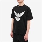 3.Paradis Men's Flying Dove T-Shirt in Black