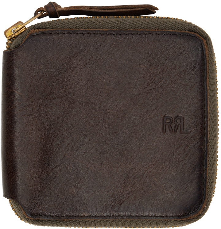 Photo: RRL Brown Leather Zip Wallet