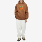 Lo-Fi Men's Plume Applique Hoodie in Brown