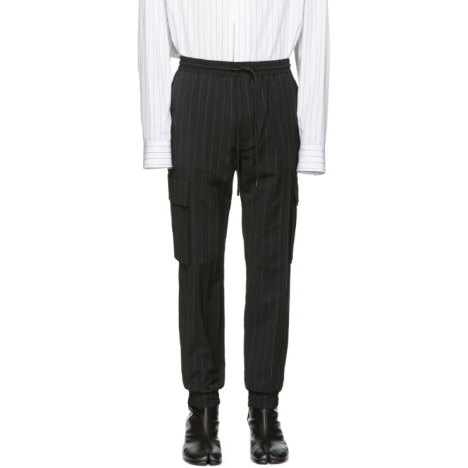 Photo: Juun.J Black Striped Cargo Pants