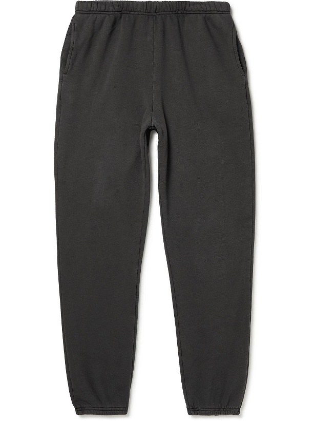Photo: Les Tien - Tapered Garment-Dyed Cotton-Jersey Sweatpants - Gray