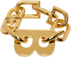 Balenciaga Gold XXL B Chain Bracelet