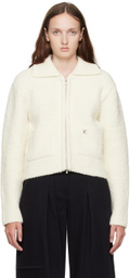 LOW CLASSIC Off-White Zip-Up Jacket