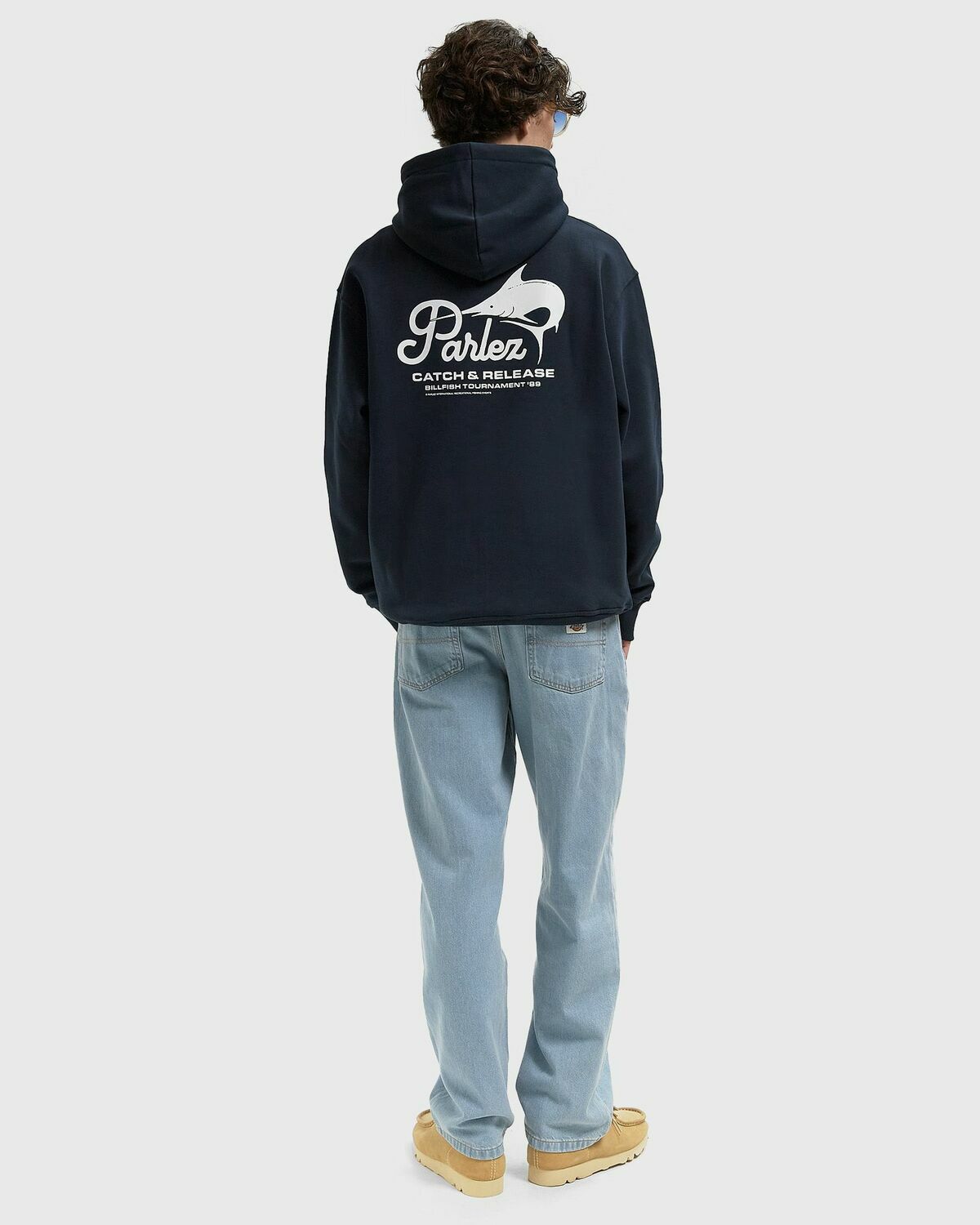 Parlez Marlin Hoodie Blue Mens Hoody