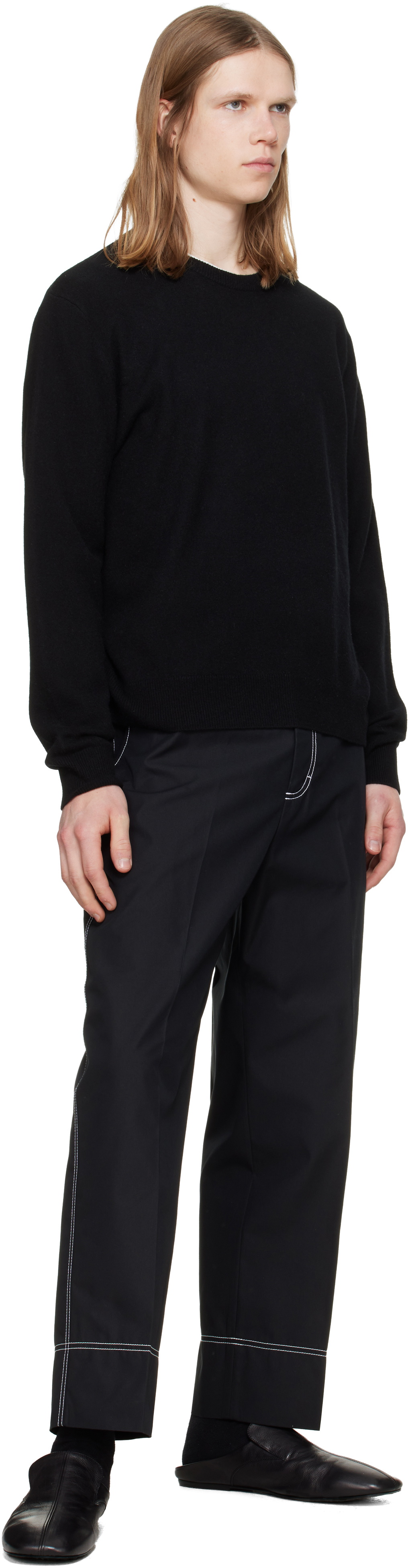Lanvin Black Workwear Trousers