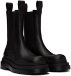 Bottega Veneta Black Tire Chelsea Boots