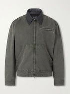 Rag & Bone - Leather-Trimmed Cotton-Canvas Jacket - Green