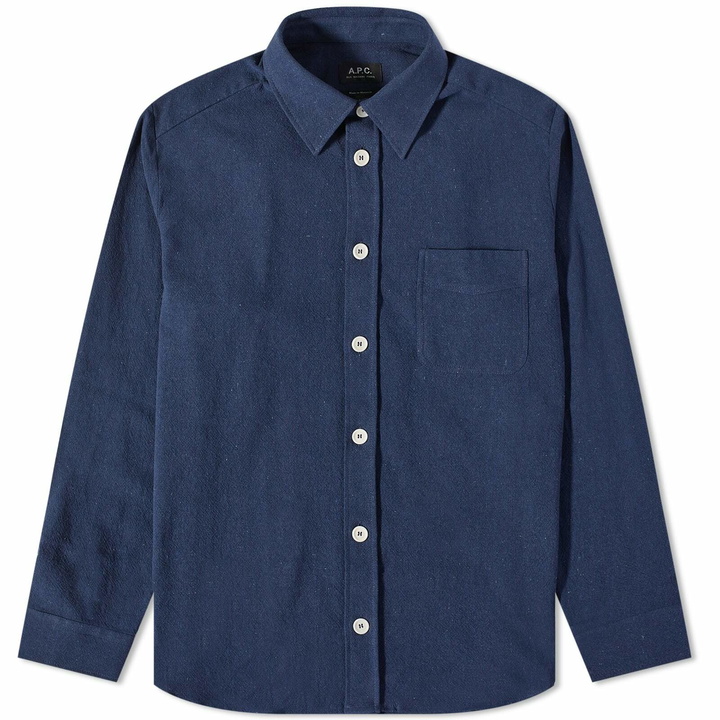 Photo: A.P.C. Men's Aston Overshirt in Dark Navy