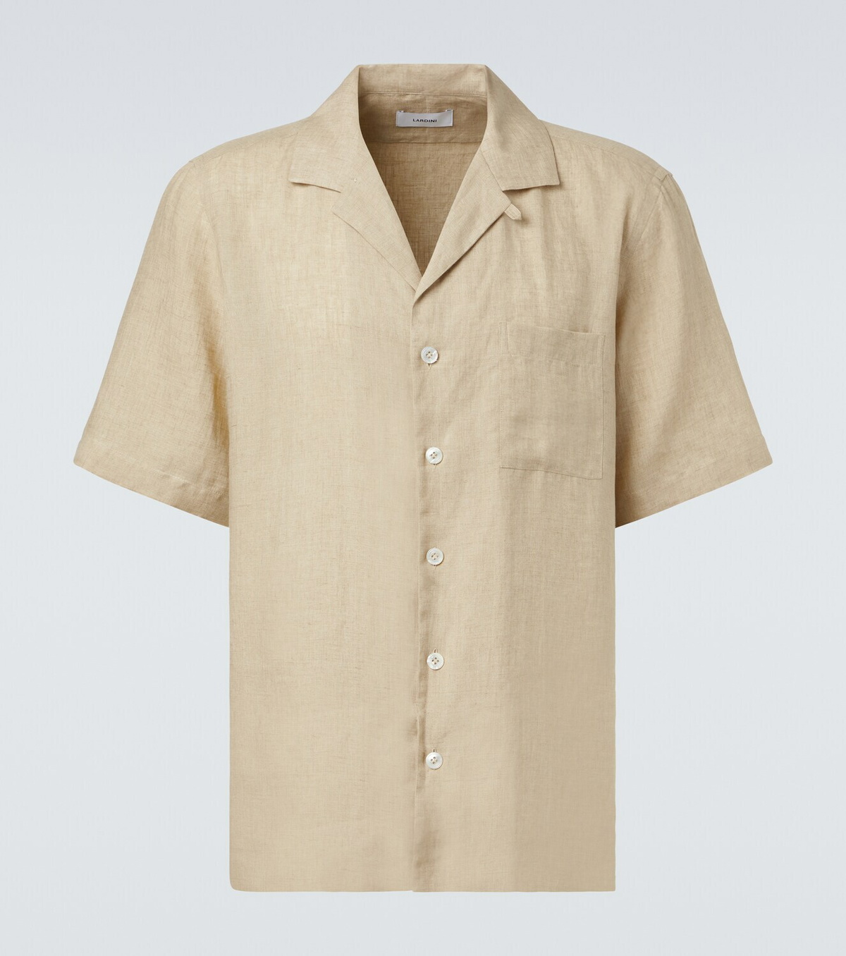 Lardini Linen bowling shirt