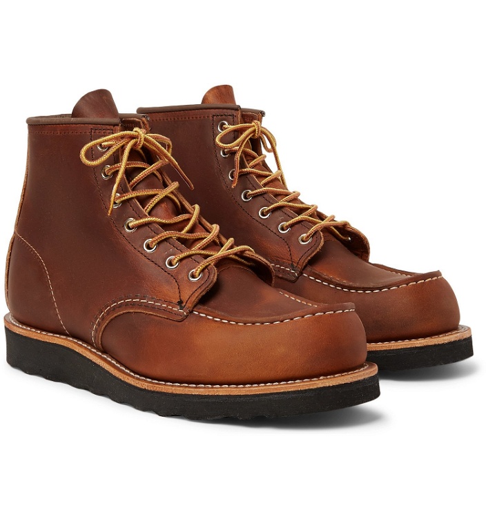 Photo: Red Wing Shoes - 8138 6-Inch Moc Leather Boots - Brown