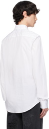 Balmain White Embroidered Shirt