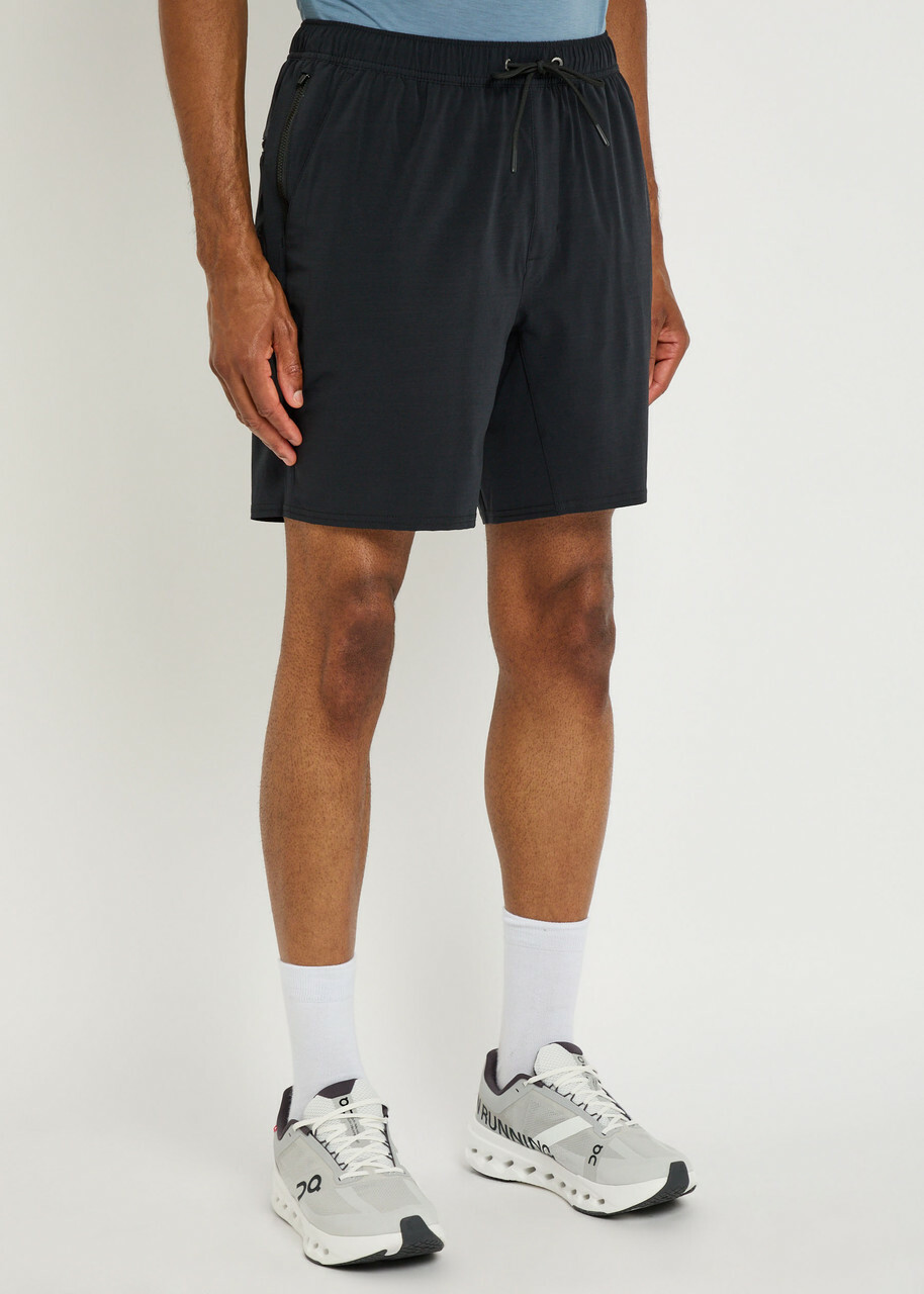 Vuori Elevate Kore Lined 7 Stretch-jersey Shorts Black