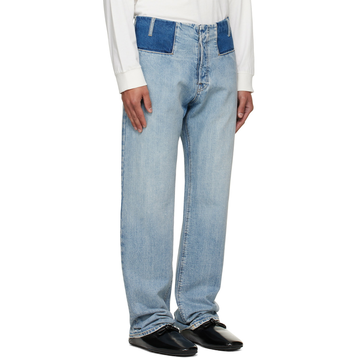 Maison Margiela Blue Straight-Leg Jeans