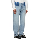 Maison Margiela Blue Straight-Leg Jeans