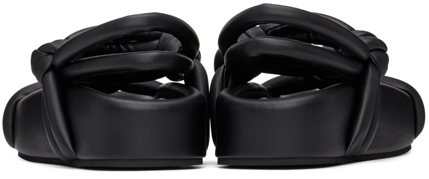MM6 Maison Margiela Black Knotted Slingback Sandals MM6