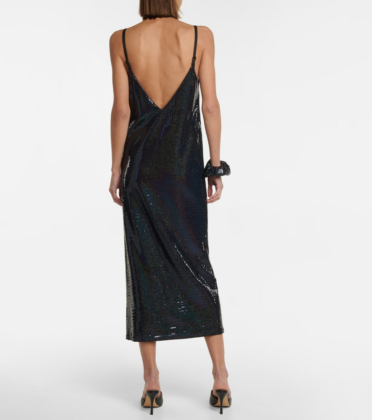 Dodo Bar Or Hillie iridescent midi slip dress