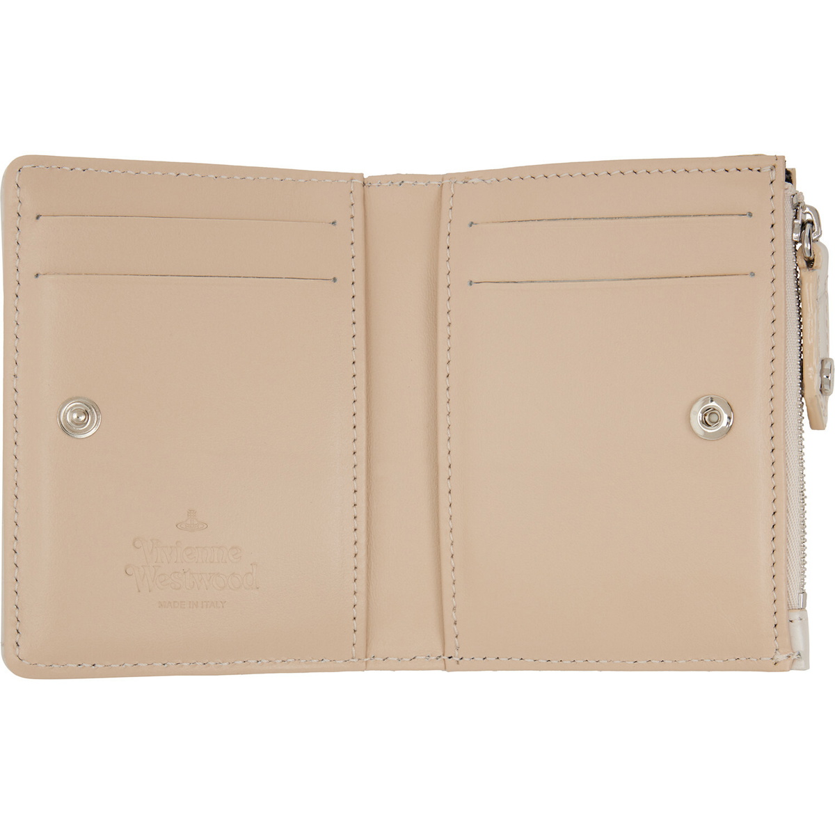 Vivienne Westwood Off-White Slim Flap Card Holder