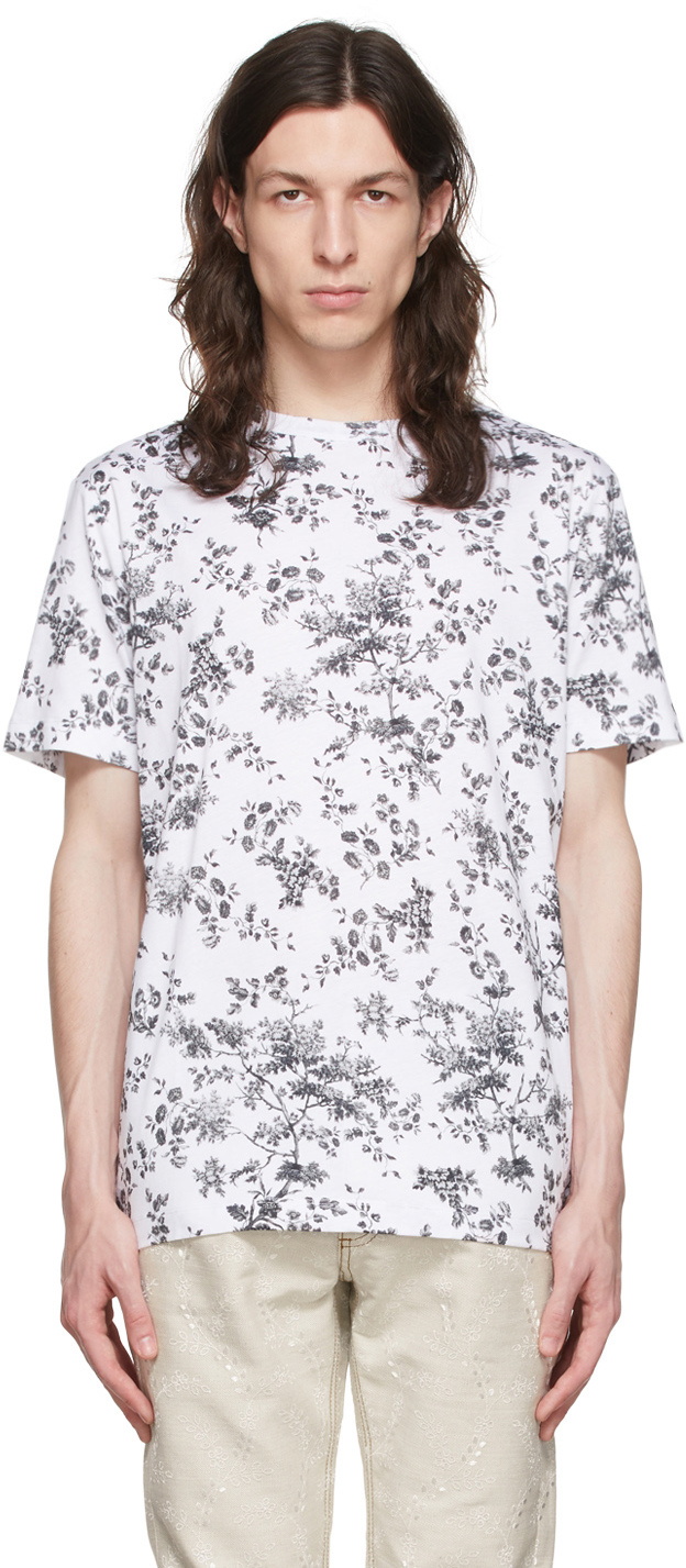 Erdem White Cotton T-Shirt