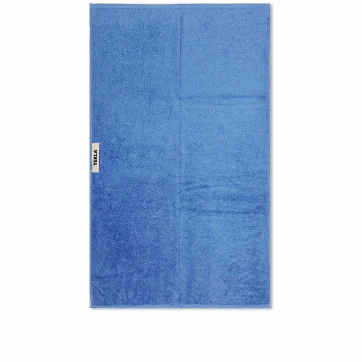 Photo: Tekla Fabrics Tekla Organic Terry Hand Towel in Clear Blue