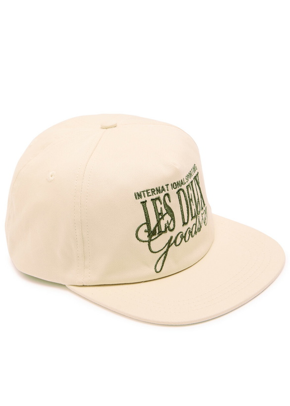 Photo: Les Deux Chess Logo-embroidered Cotton Snapback cap - Ecru - One Size