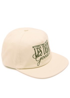 Les Deux Chess Logo-embroidered Cotton Snapback cap - Ecru - One Size