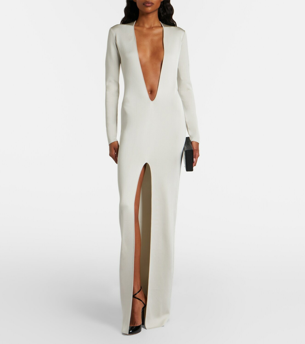 Tom Ford Patent leather slingback pumps