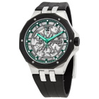 Edox Delfin Mecano Automatic Green Skeletonized Dial Mens Watch 85303 3NN VB