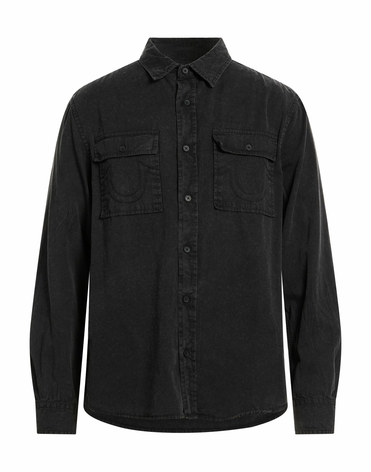 True Religion Mens Denim shirt in Black