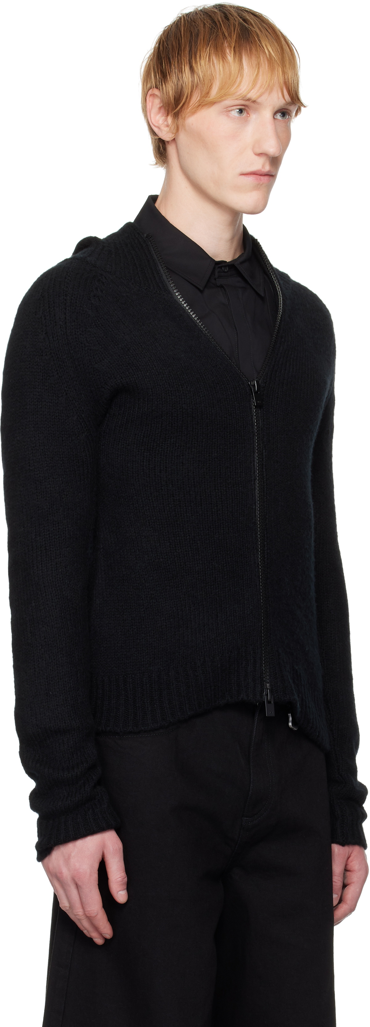 HELIOT EMIL Black Inviola Cashmere Hoodie