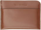 Dries Van Noten Tan Embossed Card Holder