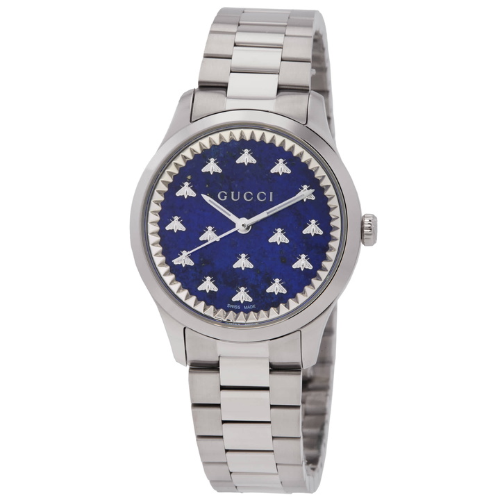 Photo: Gucci G-Timeless Watch With Bees Blue Dial Ladies Watch YA1265043