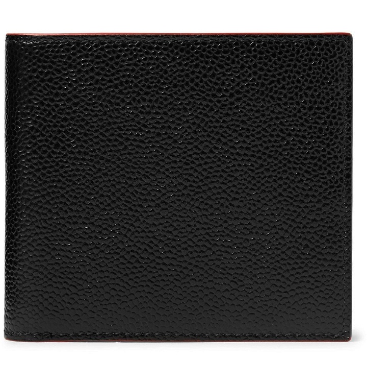 Photo: Thom Browne - Pebble-Grain Leather Billfold Wallet - Black