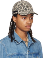 Ferragamo Gray & Beige Gancini Cap