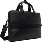 Hugo Black Stacked Logo Document Briefcase