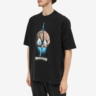 Undercoverism Men's Brain Logo Print Oversized T-Shirt in Black