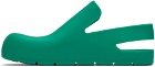 Bottega Veneta Green Puddle Loafers